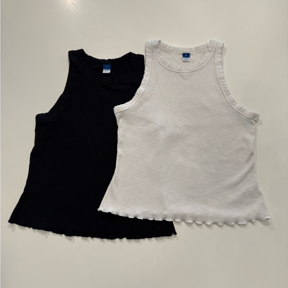 OLD NAVY Ruffle Edge Tank Tops (2-for-1!)